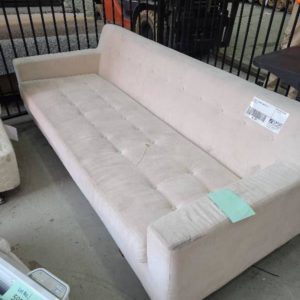 EX HIRE - CREAM 3 SEATER SOFA SOLD AS IS