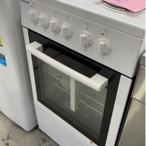 EX DISPLAY EUROMAID EW50 WHITE 500MM ALL ELECTRIC FREESTANDING OVEN WITH 3 MONTH WARRANTY