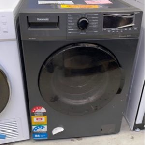 EX DISPLAY EUROMAID BLACK 10KG FRONT LOAD WASHING MACHINE WITH 3 MONTH WARRANTY SOLD AS IS
