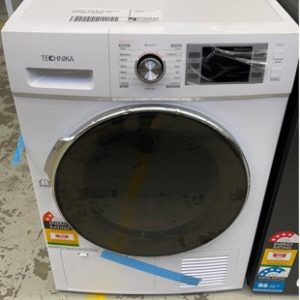 EX DISPLAY TECHNIKA 7KG FRONT LOAD CONDENSER DRYER MODEL TCD7E WITH 3 MONTH WARRANTY