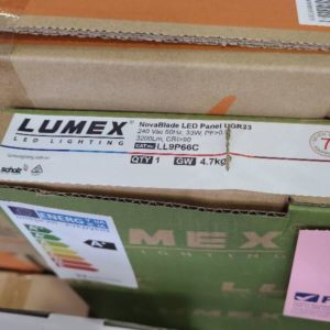 LUMEX NOVA BLADE LED PANEL 600MM X 600MM 33W 3200 LUMENS 6000K LL9P66C