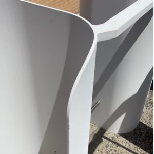 EX HIRE - LARGE WHITE TABLE BASE SOLD AS IS