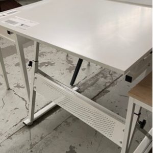 EX DISPLAY - WHITE DRAFTING TABLE SOLD AS IS