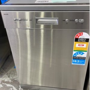 NEW EURO PR60DW4S S/STEEL 600MM DISHWASHER 4 WASH PROGRAMS 12 PLACE SETTINGS ADJUSTABLE TOP BASKET WITH 2 YEAR WARRANTY