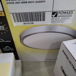 HPM AURA 18W LED DIMMABLE CEILING OYSTER LIGHT WARM WHITE LOL023KPS