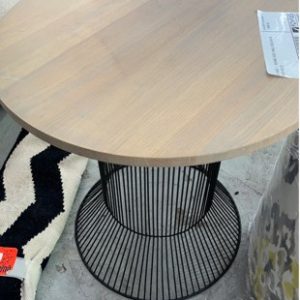 EX HIRE - ROUND SIDE TABLE SOLD AS IS SOLD AS IS