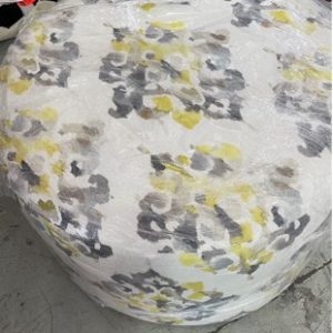 EX HIRE - ROUND OTTOMAN SOLD AS IS