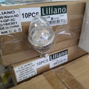 BOX OF 10PCS LILIANO E14 GLOBES WARM WHITE