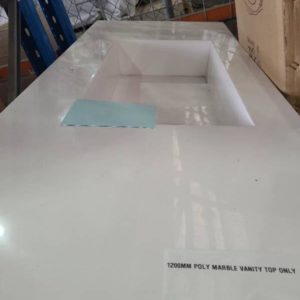 1200MM POLY MARBLE VANITY TOP ONLY