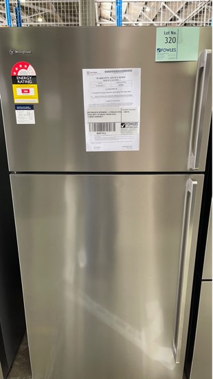 WESTINGHOUSE WTB5404SC-L STAINLESS STEEL FRIDGE WITH TOP MOUNT FREEZER WITH 12 MONTH WARRANTY