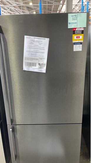 WESTINGHOUSE WBE5304BB DARK STAINLESS STEEL FRIDGE WITH BOTTOM MOUNT FREEZER WITH 12 MONTH WARRANTY