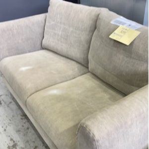 EX HIRE FURNITURE 2 SEATER COUCH SOLD AS IS