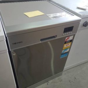 EX DISPLAY TECHNIKA TSDW14GG 600MM DISHWASHER 14 PLACE SETTING WITH 3 MONTH WARRANTY **LARGE DENT ON DOOR SOLD AS IS**