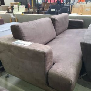 EX-HIRE BROWN 2 SEAT COUCH SOLD AS IS