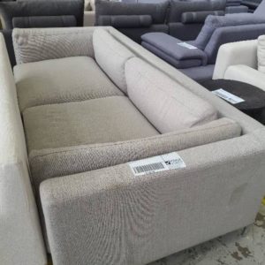 EX-HIRE LIGHT GREY 2.5 SEAT COUCH SOLD AS IS