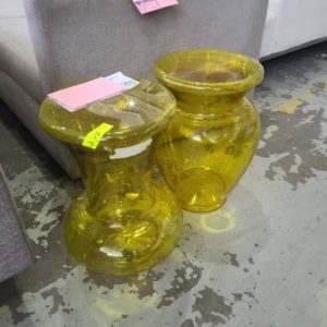 EX-HIRE YELLOW PLASTIC TABLE BASE SOLD AS IS