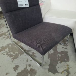 EX-HIRE GREY LOW CHAIR SOLD AS IS