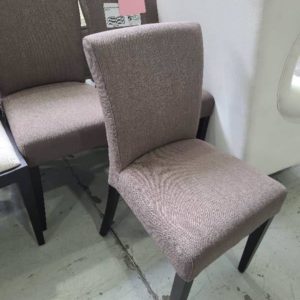 EX-HIRE LIGHT BROWN DINING CHAIR SOLD AS IS