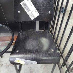EX-HIRE BLACK DINING CHAIR SOLD AS IS