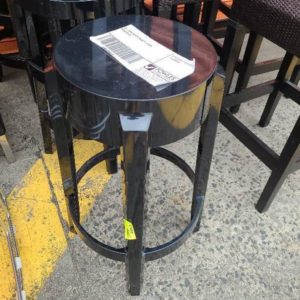 EX-HIRE BLACK PLASTIC STOOL SOLD AS IS