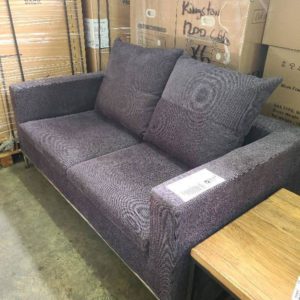 EX-HIRE GREY 2 SEAT COUCH SOLD AS IS