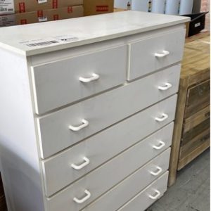 SECONDHAND - WHITE TALLBOY SOLD AS IS