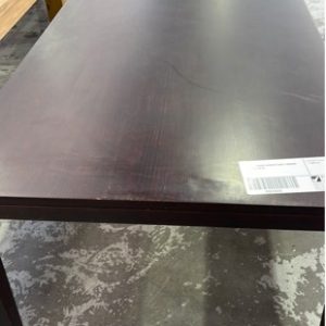 EX HIRE - TIMBER DINING TABLE 1800MM LONG SOLD AS IS