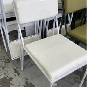 EX HIRE WHITE EVENT CHAIR SOLD AS IS