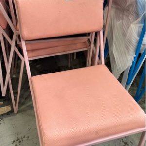 EX HIRE PINK EVENT CHAIR SOLD AS IS