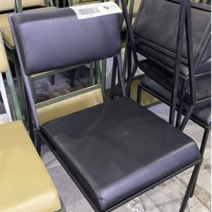 EX HIRE BLACK EVENT CHAIR SOLD AS IS