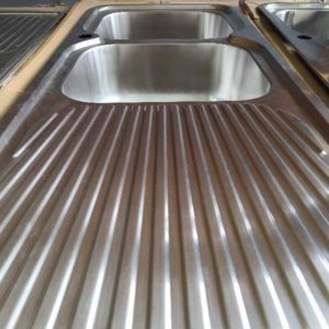 EX DISPLAY EUROMAID SINK IS12RS4 DOUBLE BOWL SINK 3 MONTH WARRANTY