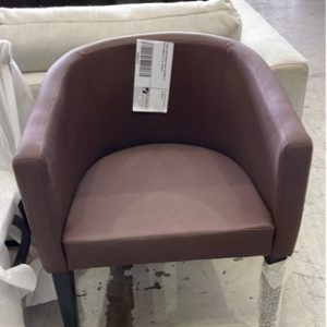 BRAND NEW DINING CHAIR BROWN PU WITH ARMRESTS YQ-A587BR