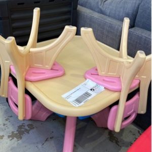 EX DISPLAY PINK CHILDRENS TABLE SET SOLD AS IS