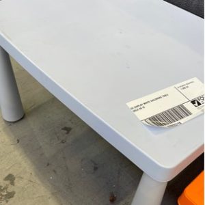EX DISPLAY WHITE CHILDRENS TABLE SOLD AS IS