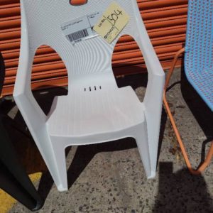 EX-DISPLAY PLASTIC OUTDOOR CHAIR SOLD AS IS