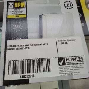 HPM BAKRA LED 14W FLOODLIGHT WITH SENSOR LFS01214WBL