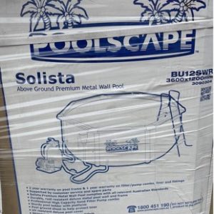 NEW SOLISTA ABOVE GROUND METAL WALL POOL BU12SWR 3600MM X 1200MM 2 BOXES ON PICK UP PART A & PART B