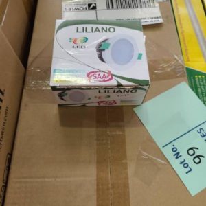1 BOX OF 10PCS LILIANO 10W LED COMPLETE DIMMABLE DOWNLIGHT KIT 3000K