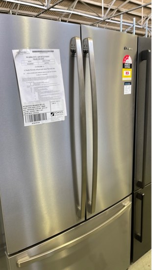 WESTINGHOUSE WHE6000SB 600 LITRE FRENCH DOOR FRIDGE S/STEEL 896MM WIDE FINGERPRINT RESISTANT WITH LED LIGHTING LOCKABLE FAMILY SAFE COMPARTMENT A10470754 12 MONTH WARRANTY