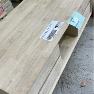 EX DISPLAY HOME FURNITURE - NATURAL TIMBER COFFEE TABLE SOLD AS IS