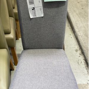 EX DISPLAY HOME FURNITURE - GREY OFFICE CHAIR SOLD AS IS