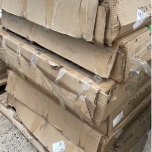 PALLET OF 800 SQUARE CAFE TABLE TOPS APPROX 30 QTY