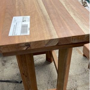 NEW SOLID SPOTTED GUM BUTCHERS BLOCK/TABLE FOR KITCHEN 600 X 800 X850MM HIGH