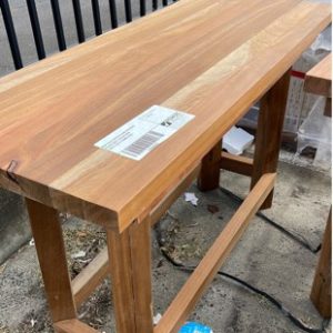 NEW SOLID SPOTTED GUM BUTCHERS BLOCK/TABLE FOR KITCHEN 1400 X 550 X 850MM HIGH