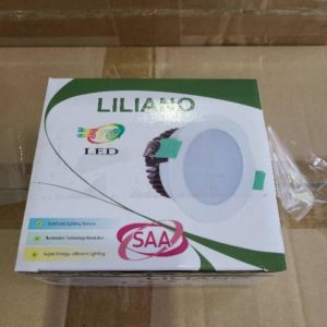 BOX OF 10PCS LILIANO 10W LED COMPLETE DIMMABLE DOWLIGHT KIT 3000K