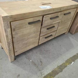 EX DISPLAY BLAIR BUFFETT SOLID ACACIA WITH 3 DRAWERS RRP$1199 SOLD AS IS