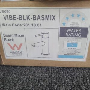 VIBE BLACK BASIN MIXER BOX#3 ALTR0059