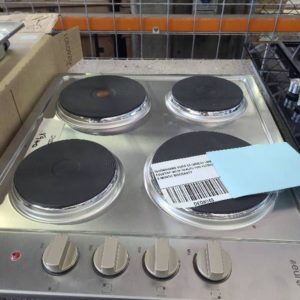 SECONDHAND EURO ECT600ESS 600MM ELECTRIC COOKTOP WITH SEALED EGO ELEMENTS WITH 3 MONTH WARRANTY