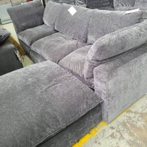 EX DISPLAY GEORGIA 3 SEATER COUCH WITH OTTOMAN SOLD AS IS