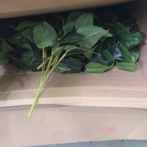 LOT OF 4 BOXES OF ARTIFICIAL PLANT LEAFS